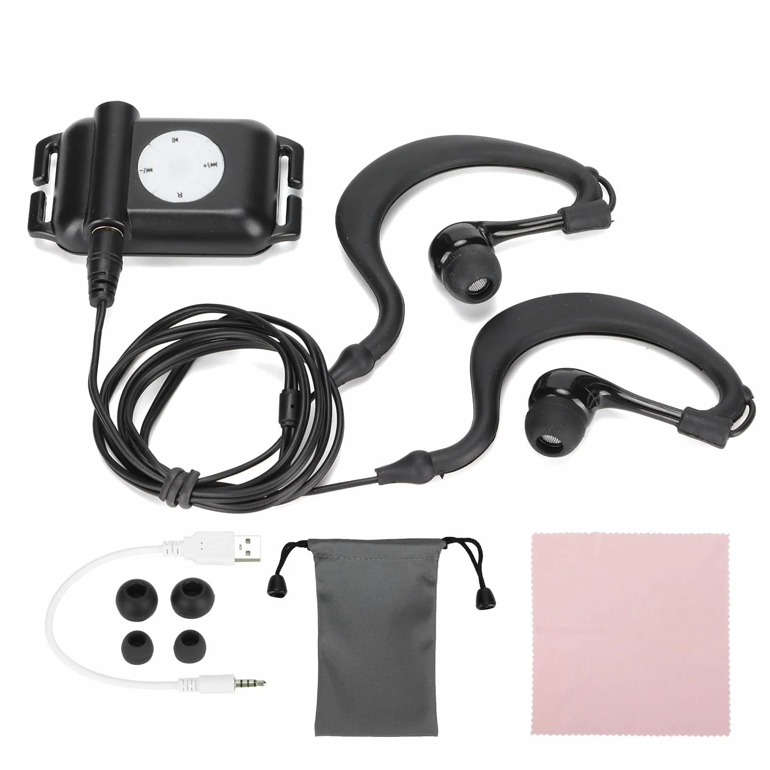 Lecteur MP3 étanche IPX8 avec Casque sous-Marin pour Natation