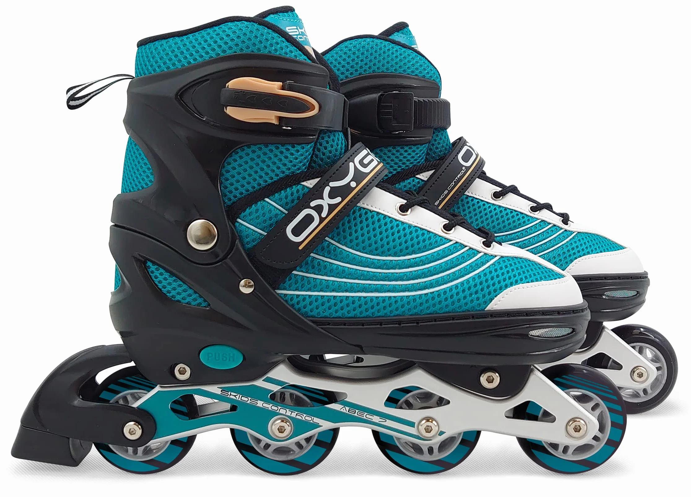 Patins en Ligne Ajustable Semi-Soft SKIDS Control Oxygen T. 42-45 Blue-Black