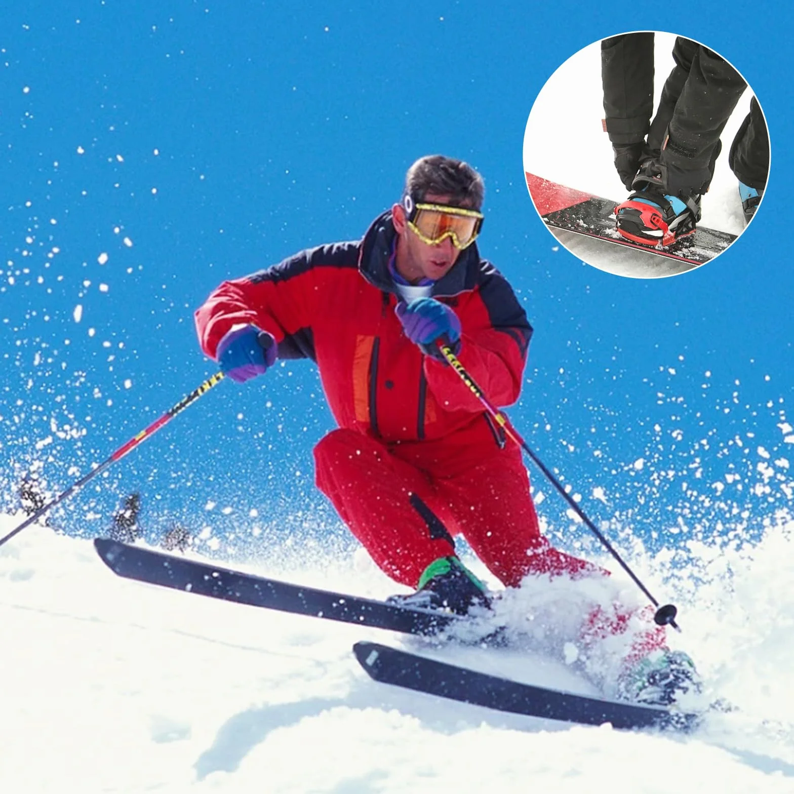 Sangles de Cheville Snowboard 20cm Noires, Fixation d'Échelle de Remplacement