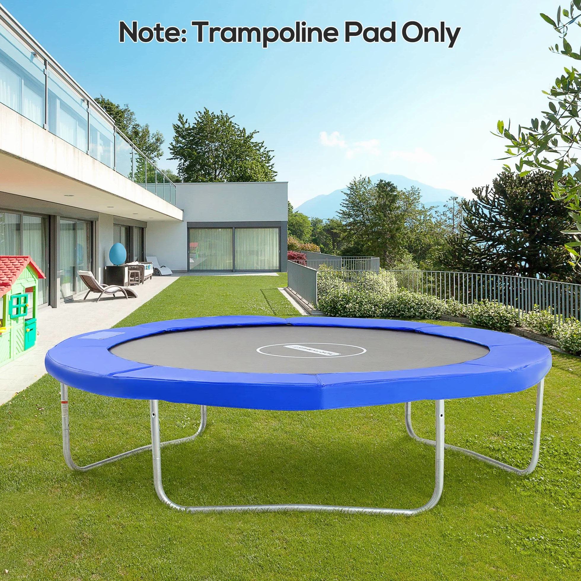 HOMCOM Bâche de Protection pour Trampoline Ø 244 305 366 cm Résistant aux UV Anti-déchirure