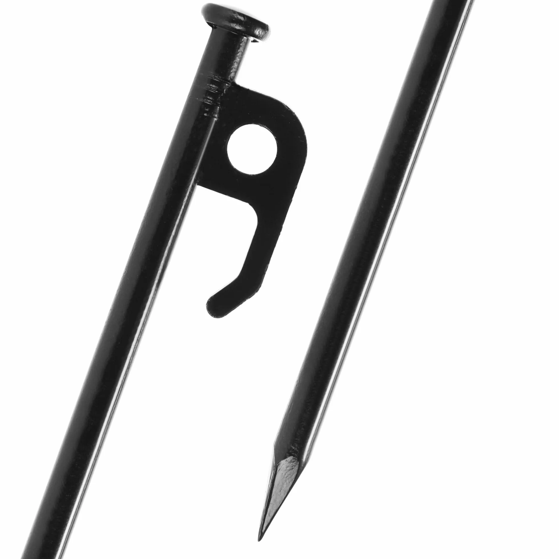 Piquets de Tente en Acier 20 cm COM-FOUR pour Camping et Extérieur - Longs et Robustes