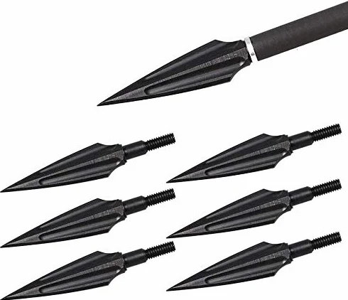 Sang Creux Saule Flèches Métal Tir à l'Arc Broadheads 135Grain Traditionnel Chasse