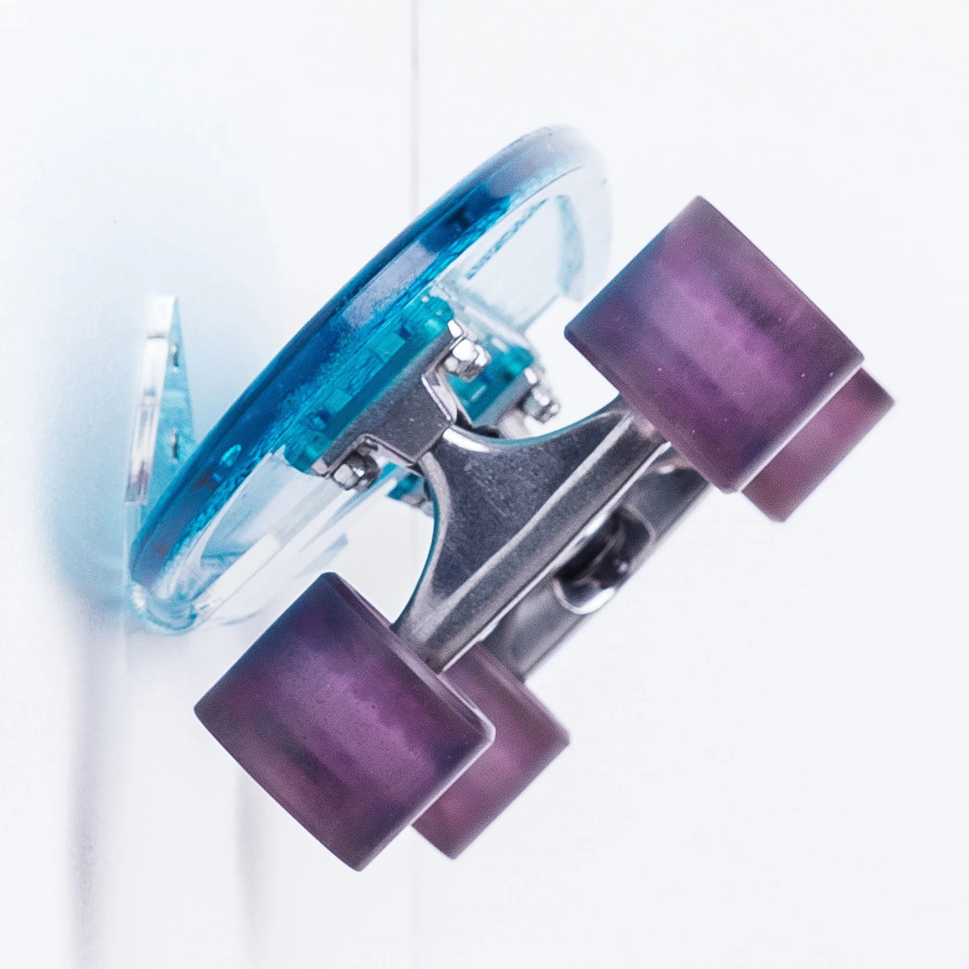 SKATLE 2.0 Support Mural pour Planche à roulettes, Longboard, Pennyboard, Vertical, Horizontal, Transparent