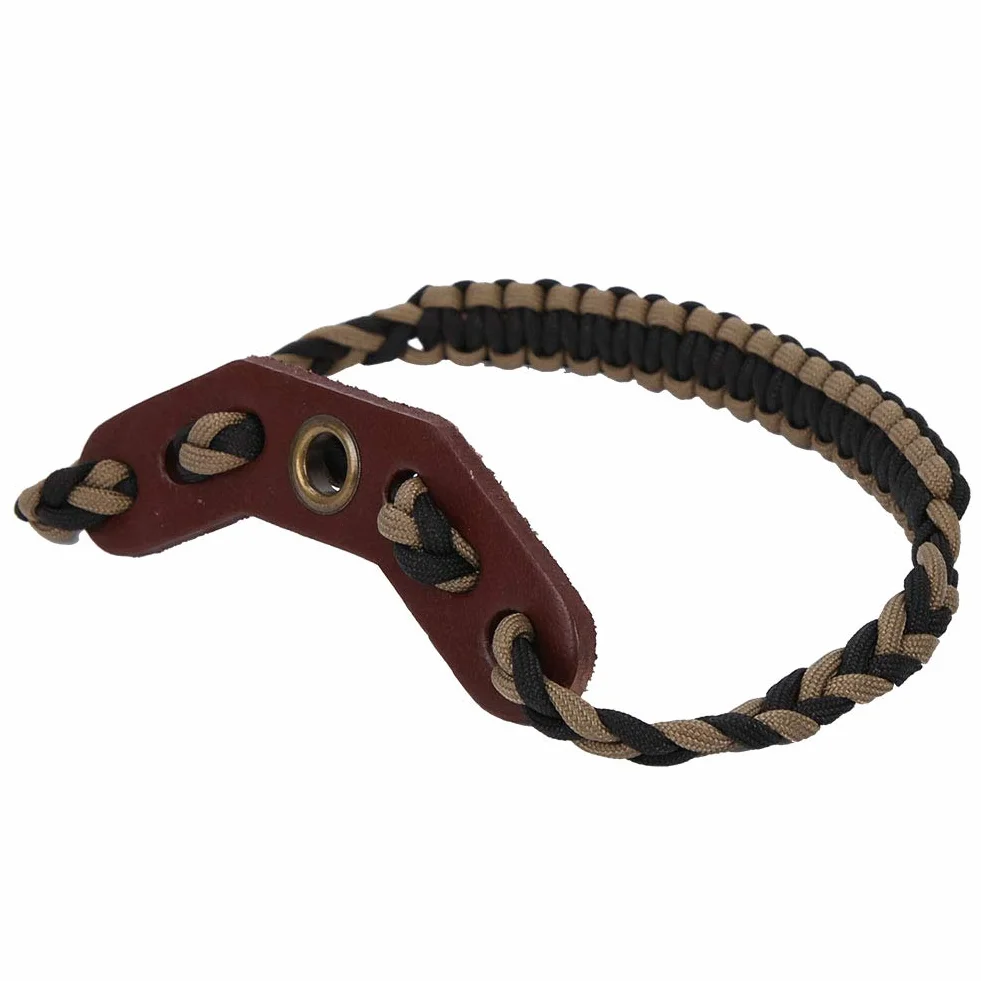 Sangle de Poignet pour Arc de Tir à l'Arc, Corde Tressée en Nylon Réglable, Dragonne de Survie pour Chasse et Tir