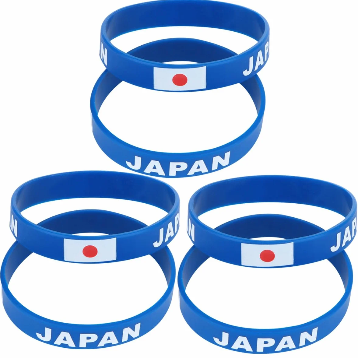 HANABASS 12 Pièces Bracelet Drapeau National Japon Sport Compétition