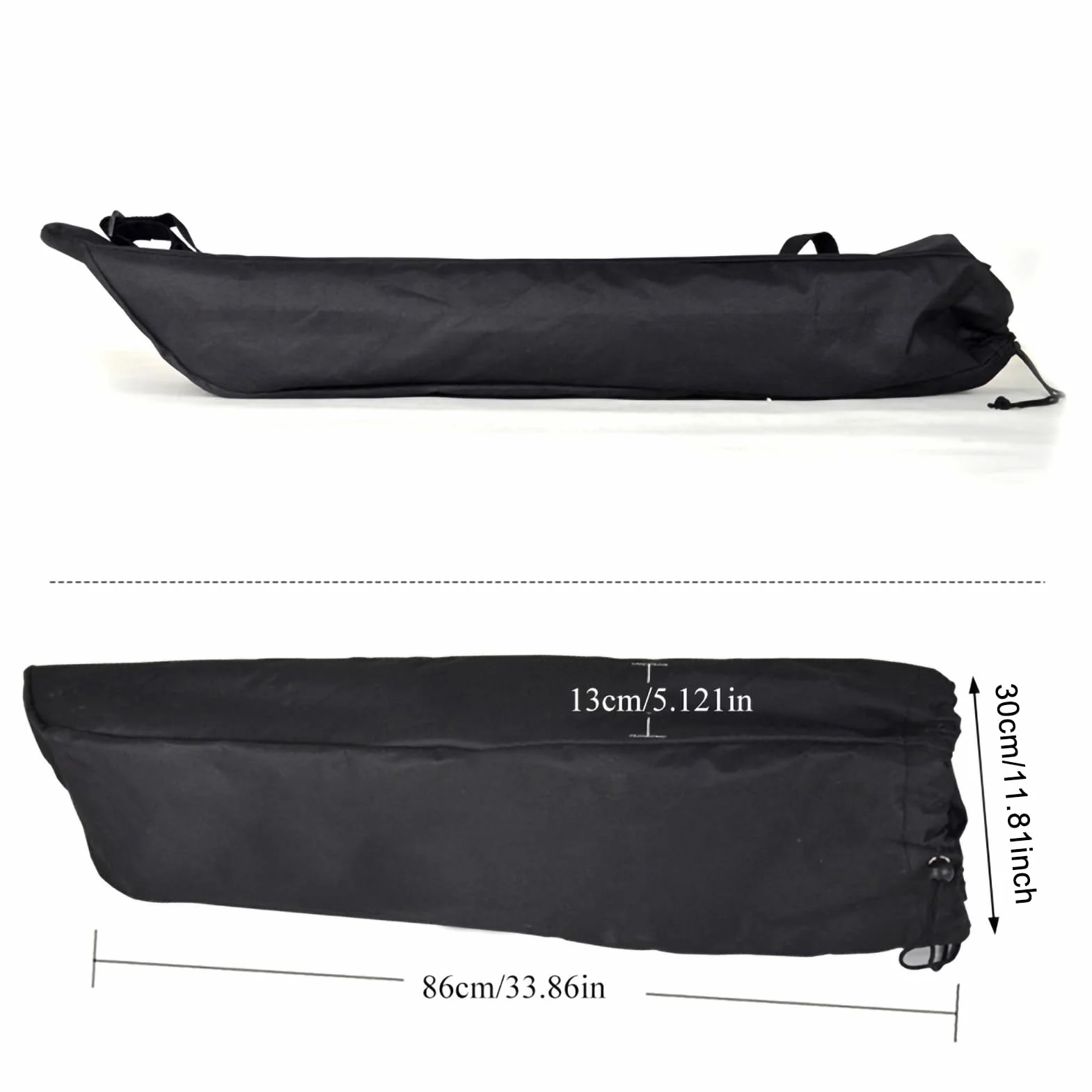 Sac de Planche à roulettes Imperméable Tissu Oxford 600D Pliable Noir