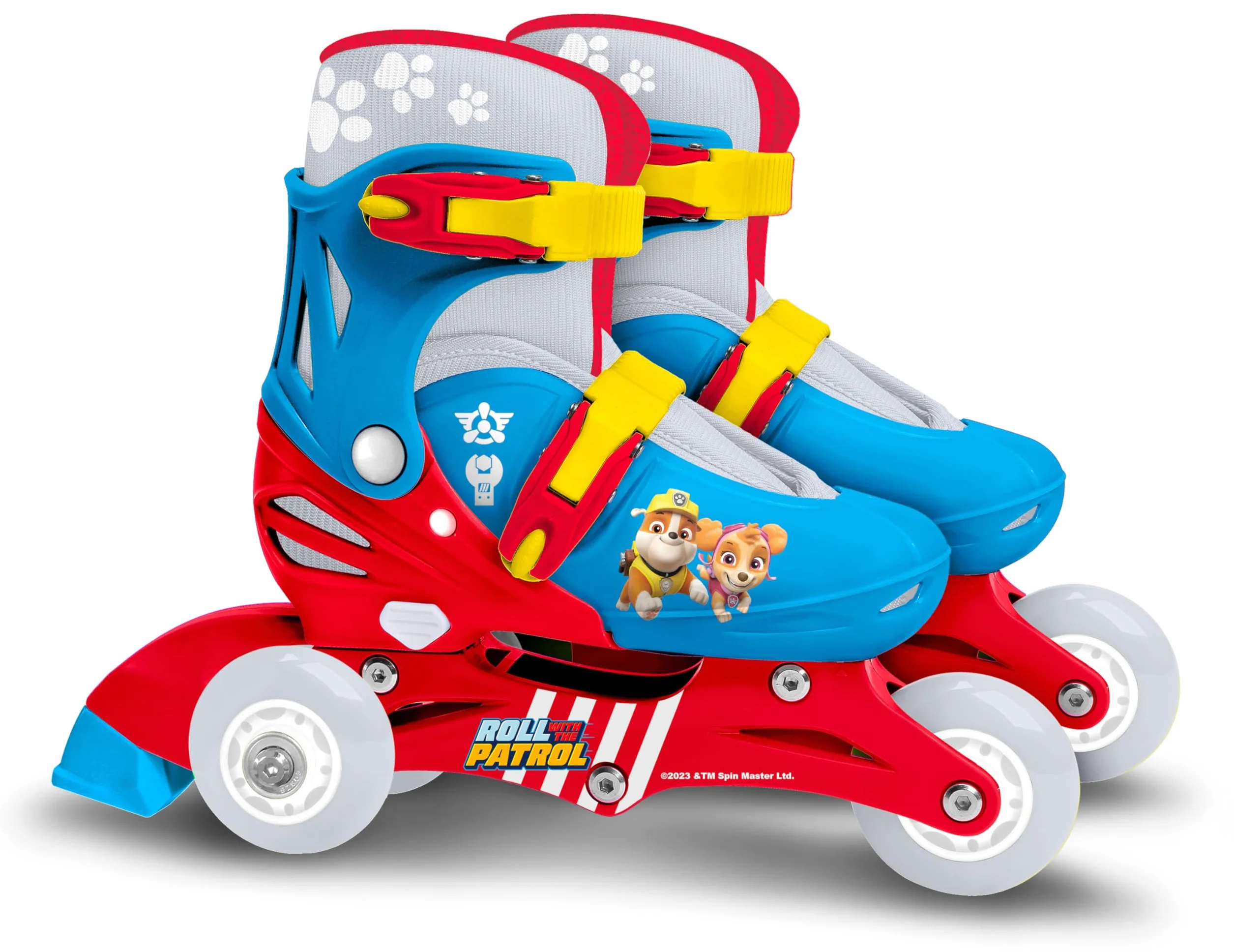 Paw Patrol Adjustable 3 Wheels Skate Size 27-30, Bleu