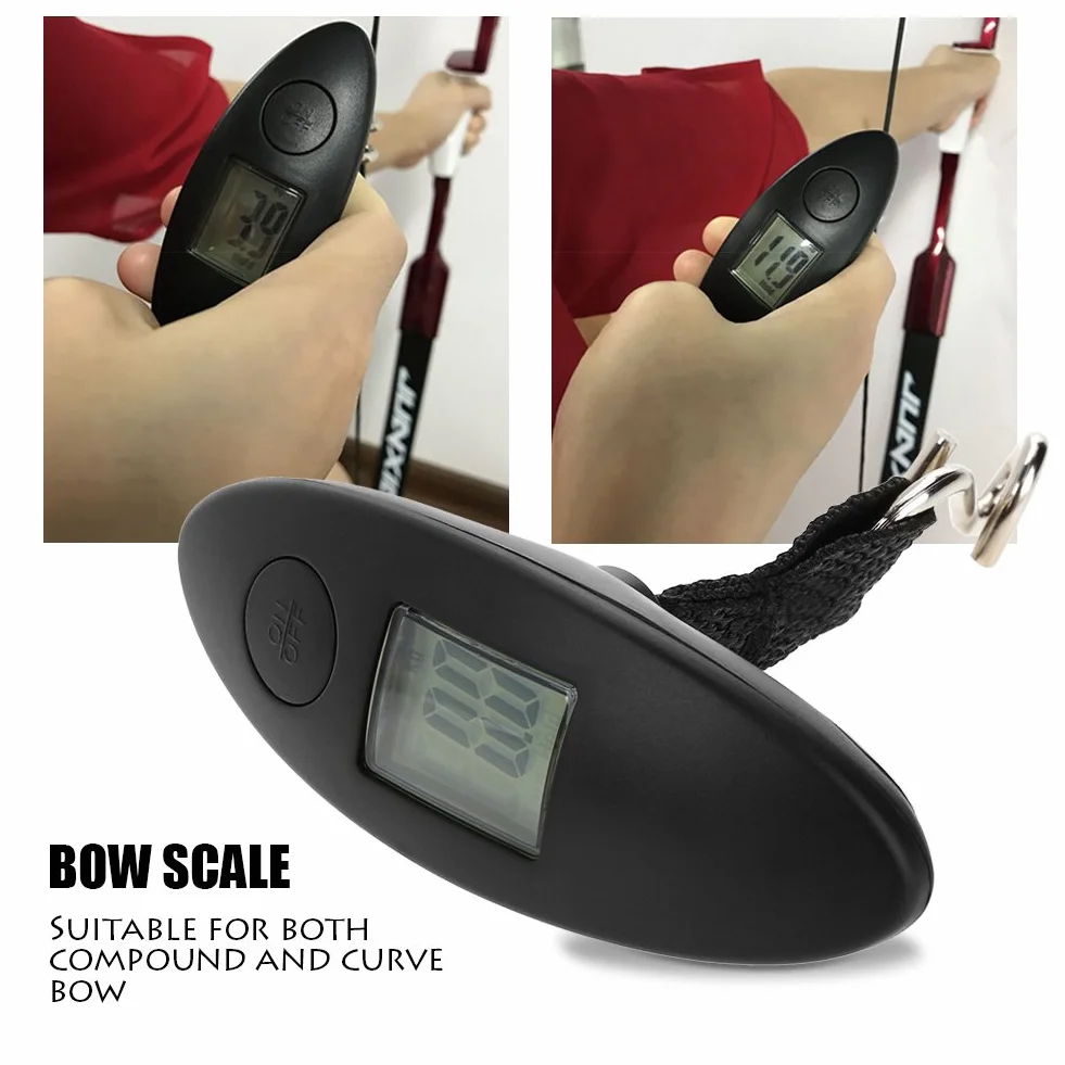 Échelle d'arc numérique portable 44 kg / 88lb Accessoires de chasse au tir à l'arc