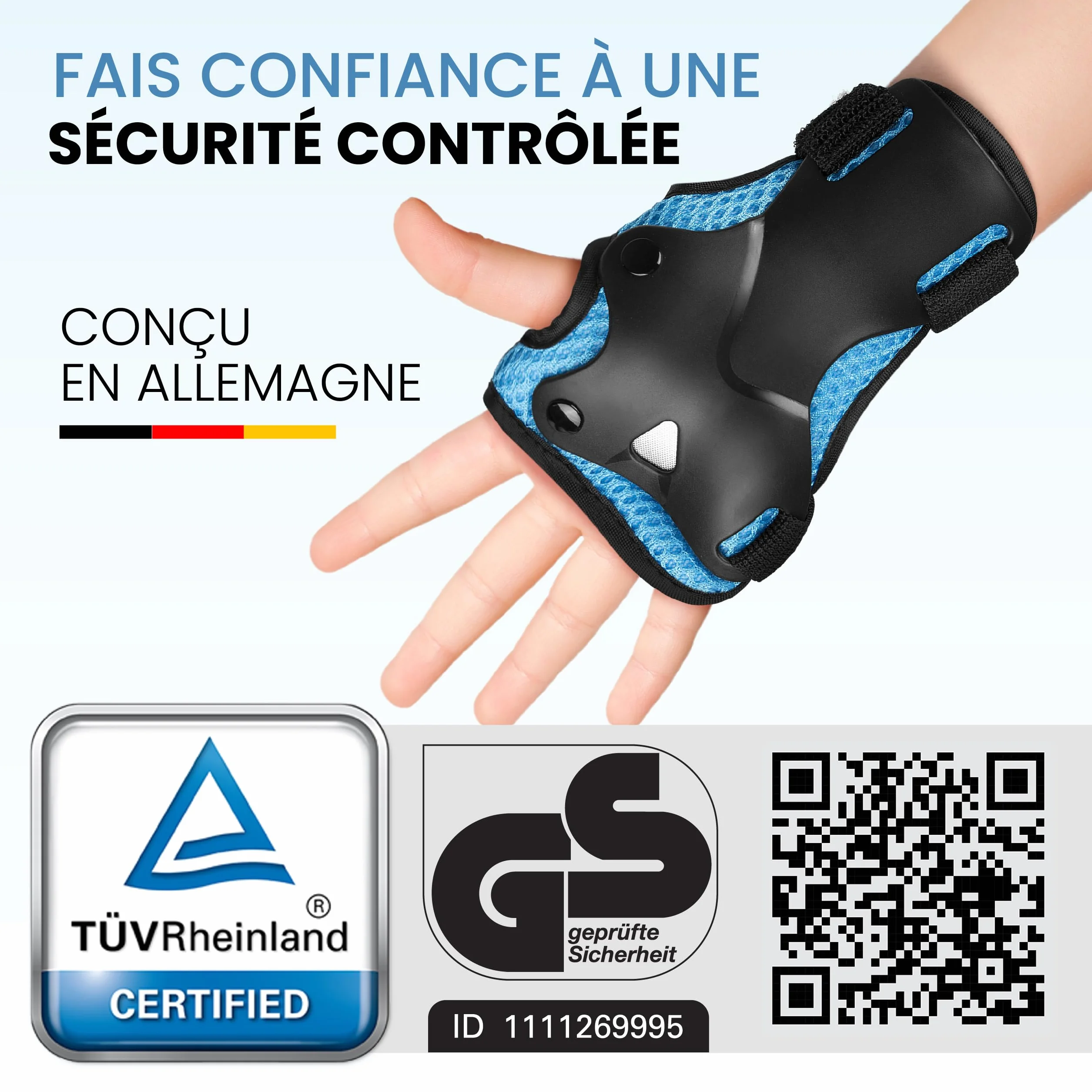Protection Roller Enfant Fille Coudiere Set 6pc pour Roller et Skateboard Genouillere Protège-Mains