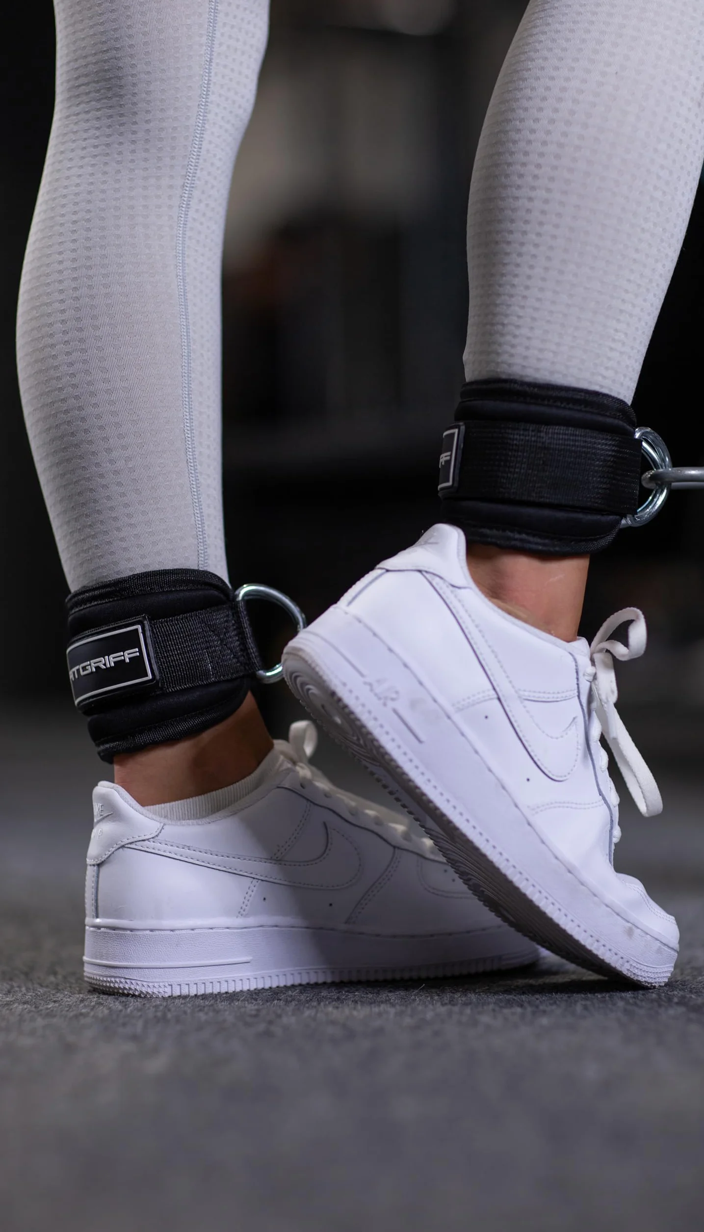 Fitgriff® Sangle Cheville Musculation Poulie V3 Rembourré - Ankle Straps pour Sport Kickback Entraînement des Fessiers