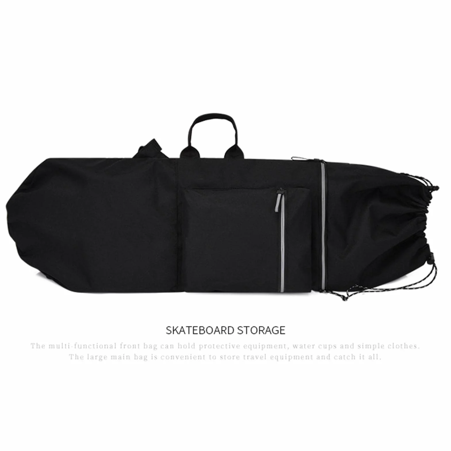 Oxford Longboard Carry Case Sac à bandoulière résistant à l'eau Portable Skateboard Sac à Dos