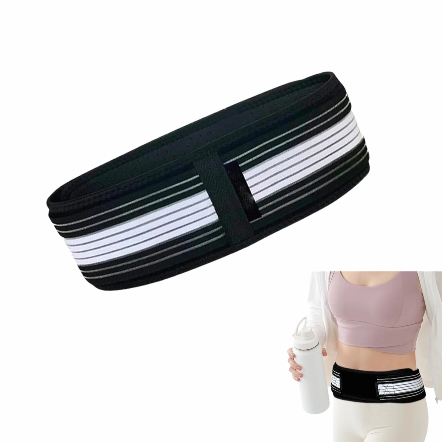 Ceinture de Soutien Sacro-Iliaque Lombaire, Stabilise Hanche, Soulage Douleurs Sciatiques Pelvienne Dos Grossesse
