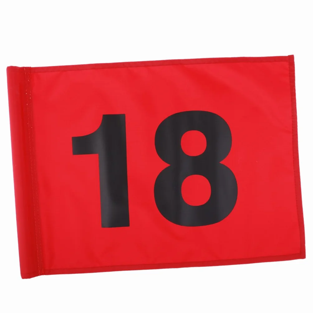 Leeadwaey Drapeau d'entraînement de golf numéro 18 Vert
