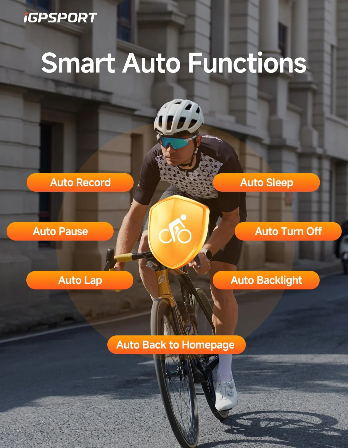 iGPSPORT BSC100S Compteur Velo GPS sans Fil, Écran 2,6'', 40H Autonomie, IPX7