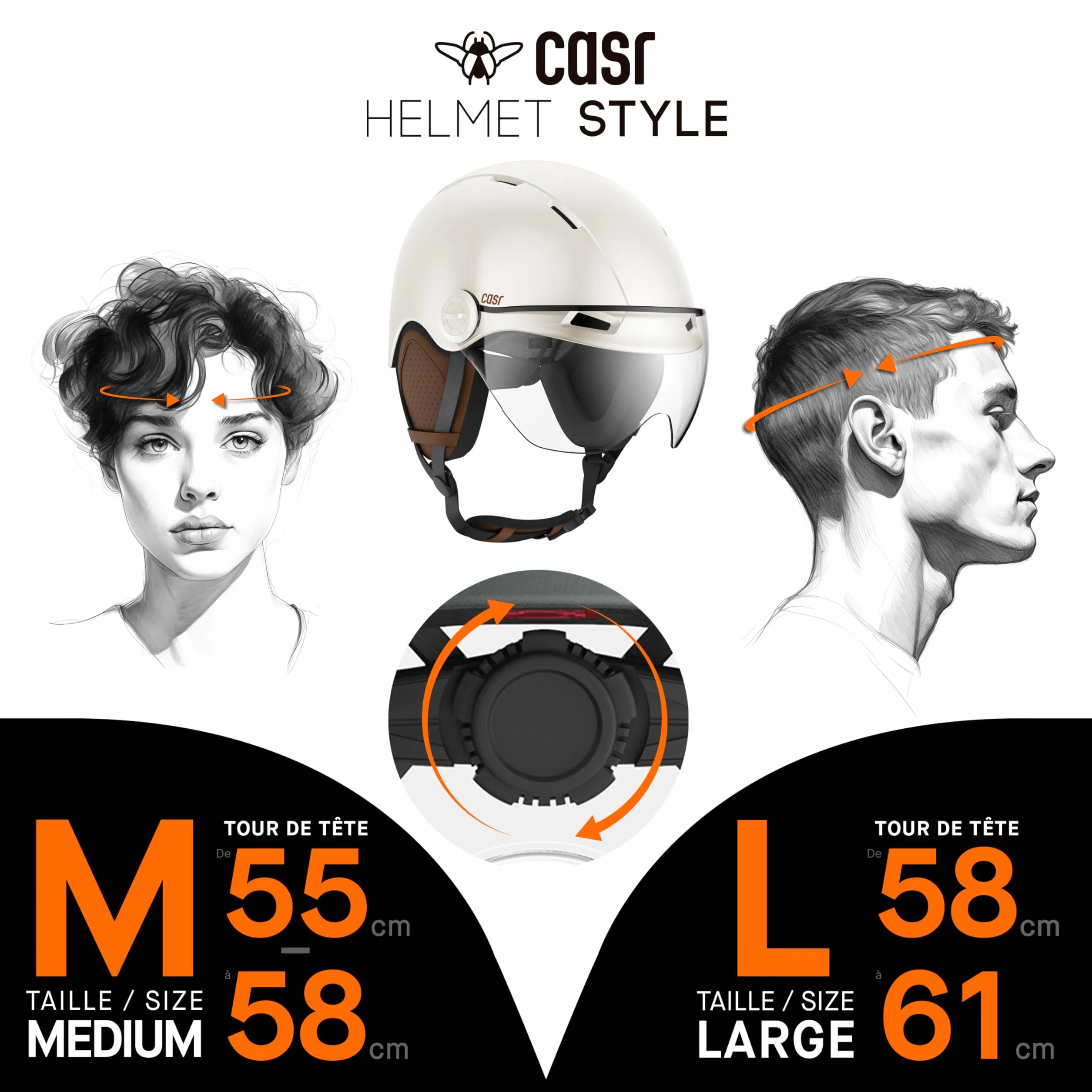 Casque Lifestyle Urbain Vélo Trottinette Electrique Visière Transparente Cache-Oreille Amovibles Vert Métallisé Taille M