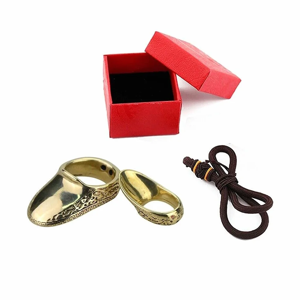 Anneau de Pouce de Tir à l'Arc en Laiton 20mm Protection des Doigts Archer
