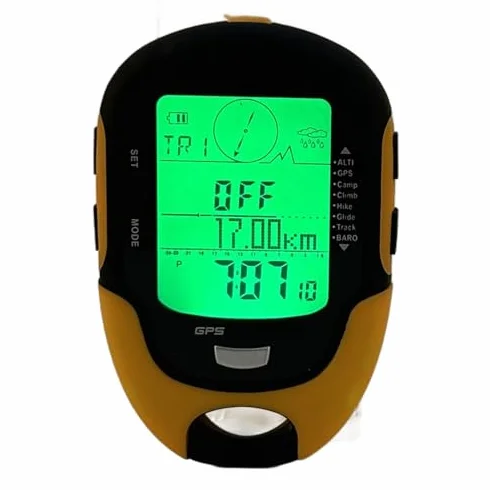 Keenso Altimètre Électronique Extérieur GPS FR510 ABS IPX4 Boussole Navigation Température Humidité