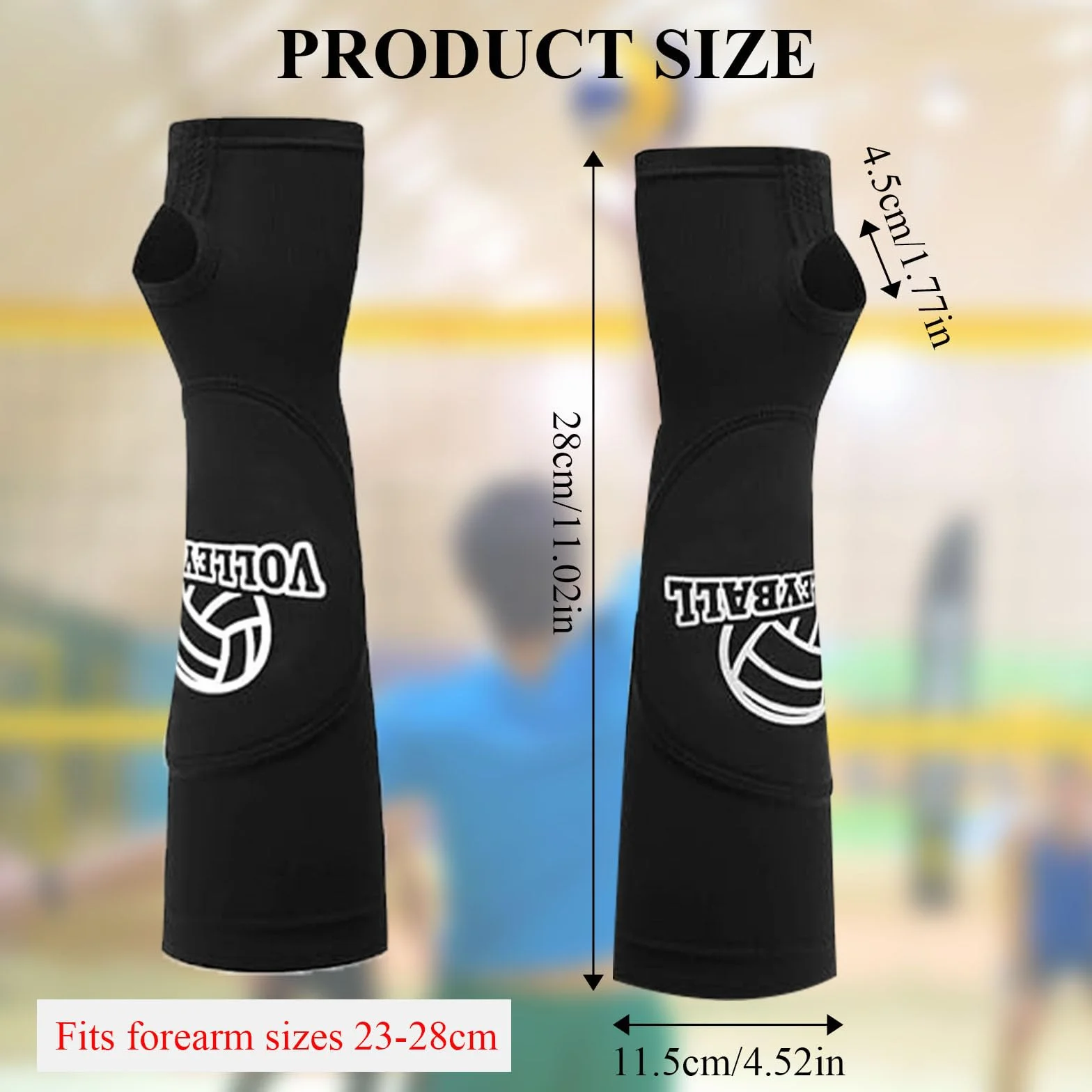 Protège-Bras de Volley-Ball pour Femmes, Manchon de Compression Volleyball avec Coudières, Accessoires d'Entraînement