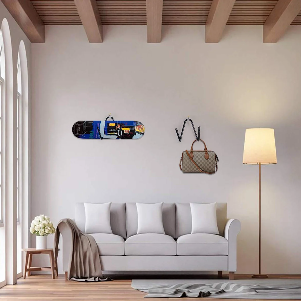 Support mural pour skateboard, crochet de suspension avec vis, pour skateboard longboard pennyboard guitare