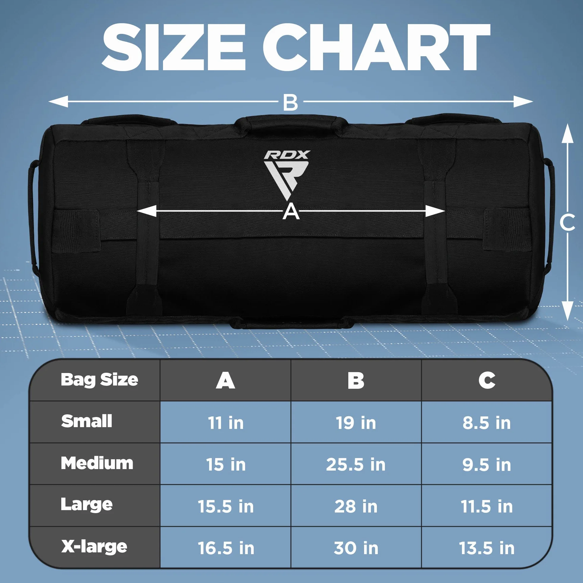 RDX Fitness Sac de Poids Lourd pour Musculation et Haltérophilie