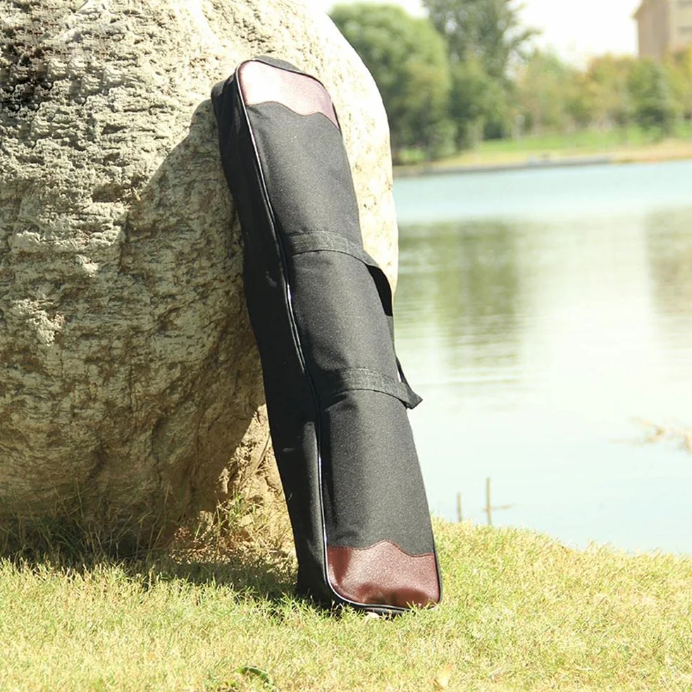 Alomejor Sac à Arc Classique, Sac à Main de Tir à l'arc en Plein Air avec Poignée élargie et Bandoulière Réglable, à Dos de Flèche en Toile de Grande capacité
