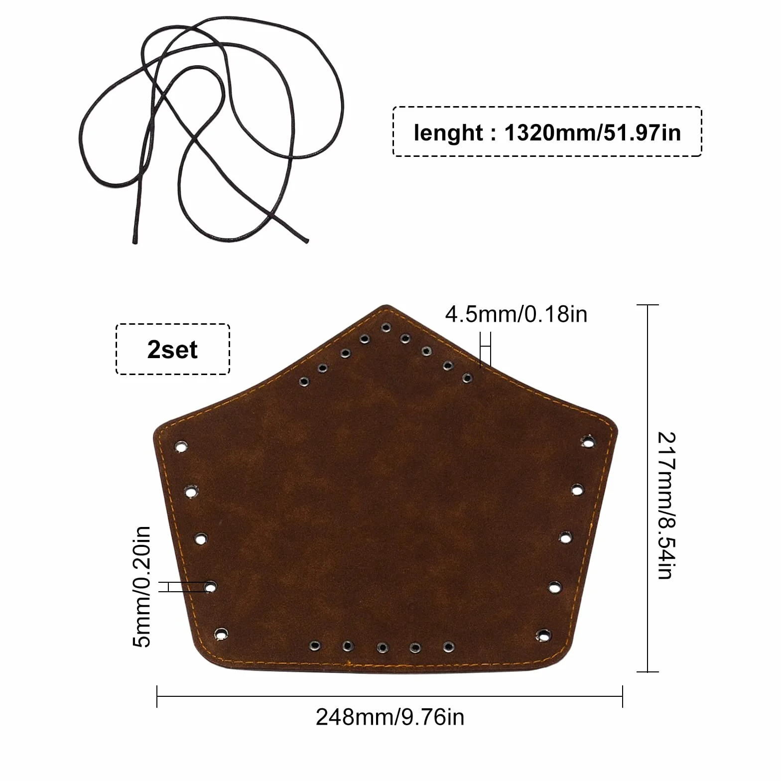 GORGECRAFT Cuir Gauntlet Bracelet Médiéval Armure Brassards Viking Poignet Gardes Bras Garde Tir à L'Arc Boucle Brassards Unisexe Cuir Poignets Brassard Bijoux Costume Kit Marron