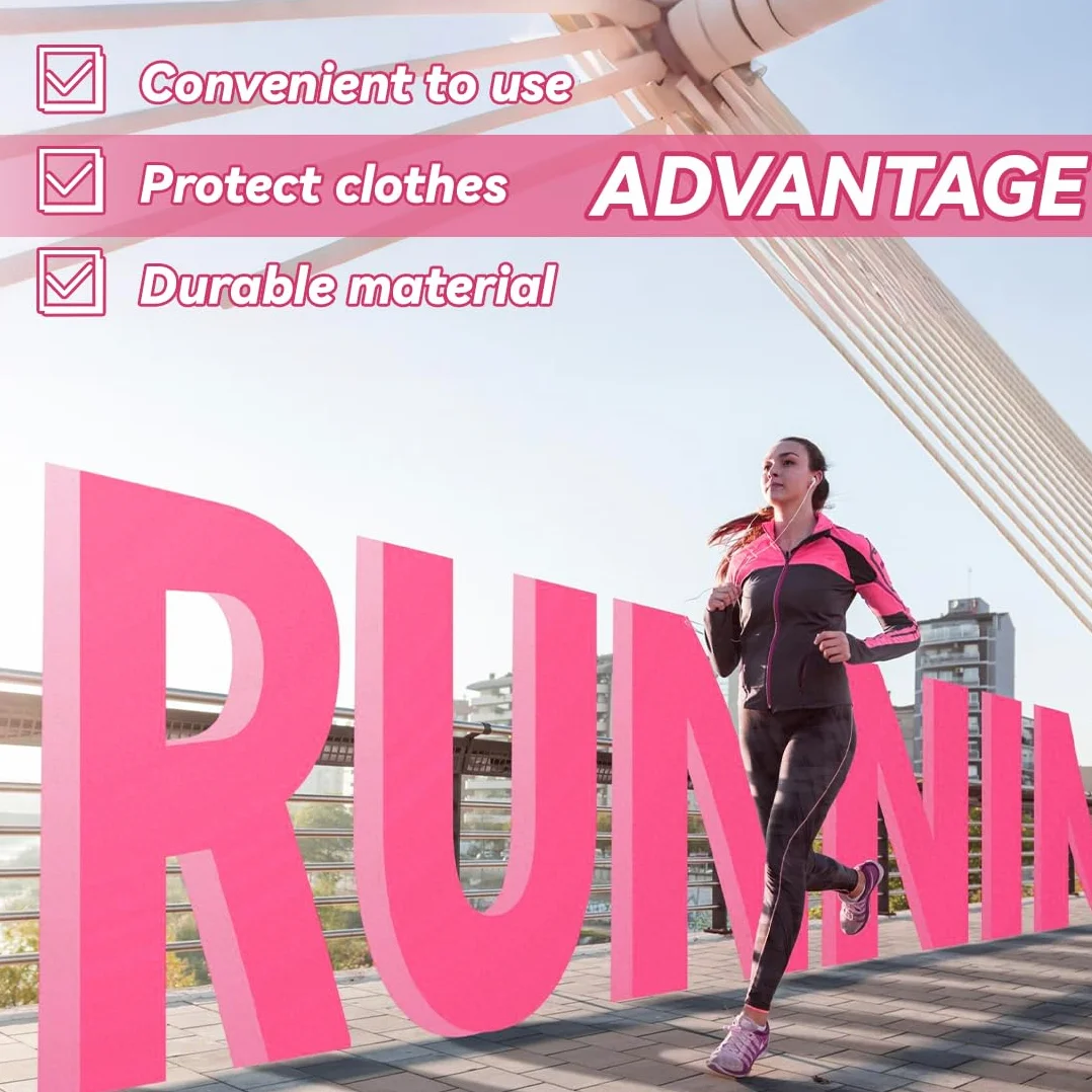 NJCXOLA Porte-dossard Aimant Running 4 Paires Aimants Dossards Triathlon Fixation Haute Résistance Rose