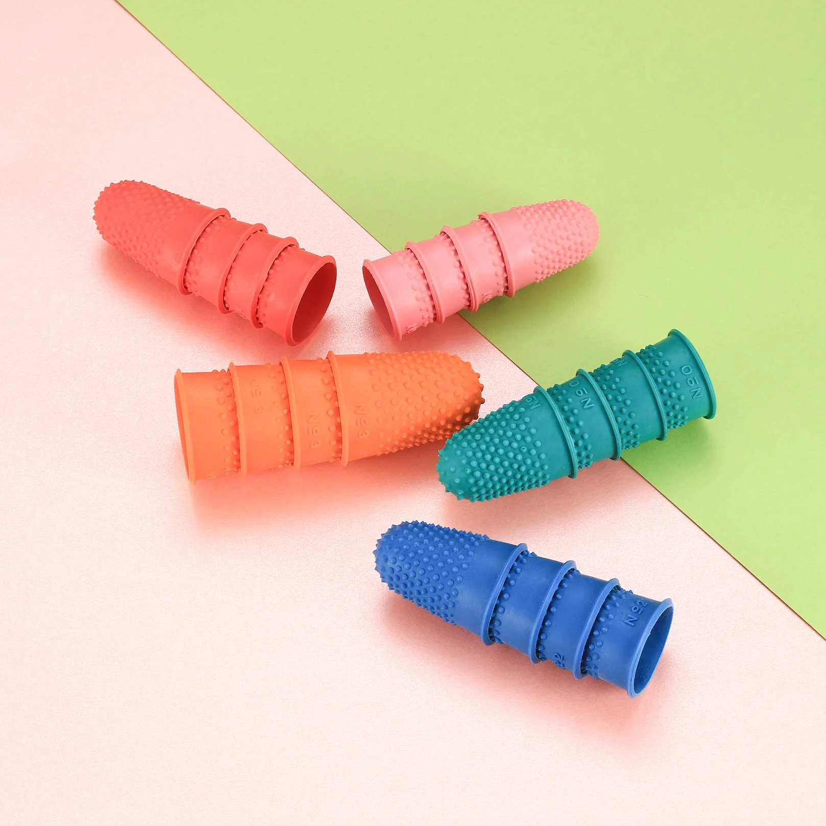 20 Pièces Doigtier en Caoutchouc, Coussins de Doigts Réutilisable pour Jeux de Sport