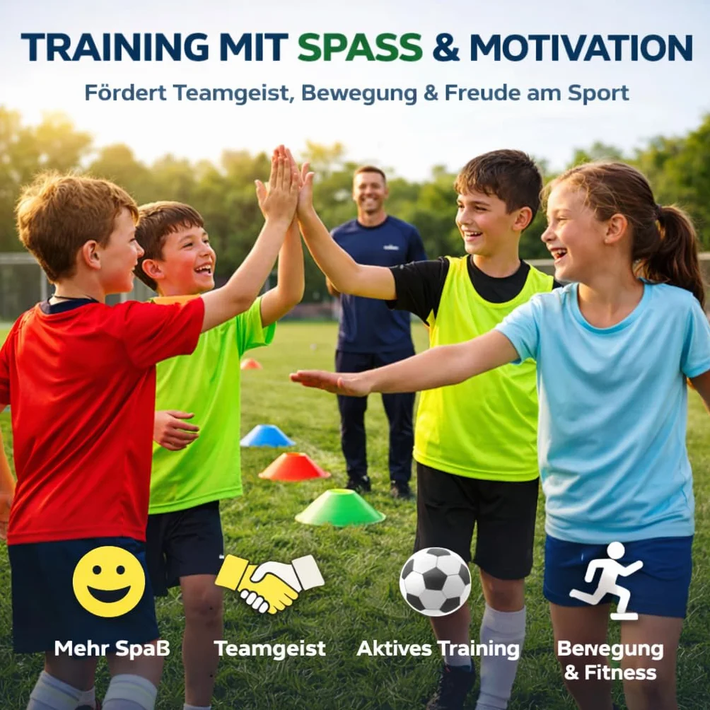 Timo Klingler Sportyfits Cônes de marquage pour Slalom Accessoires d'entraînement Football