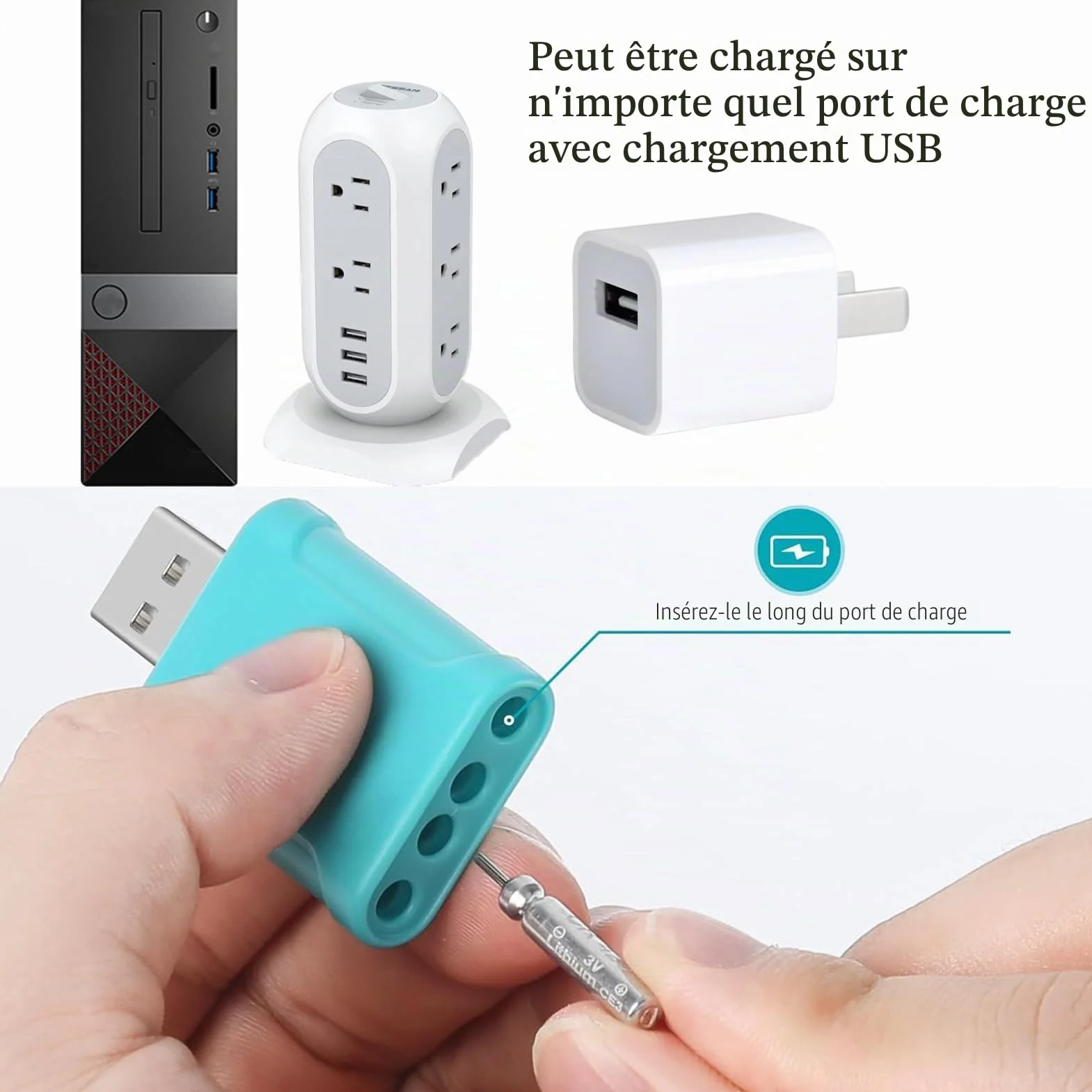 Lot de 4 indicateurs de touche avec veilleuses pour la pêche de nuit, chargeur inclus