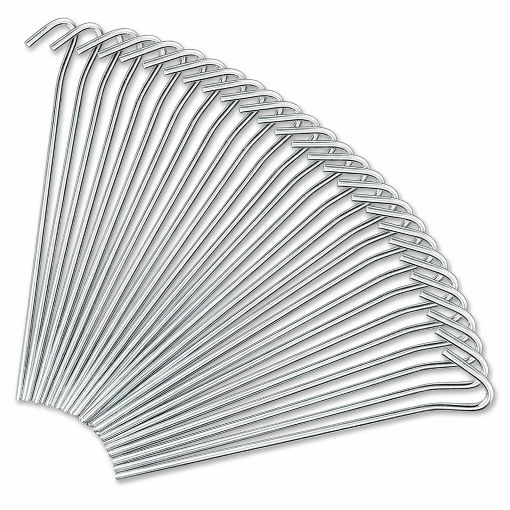 KEPLIN Lot de 50 piquets de tente en acier galvanisé antirouille pour camping plage jardin
