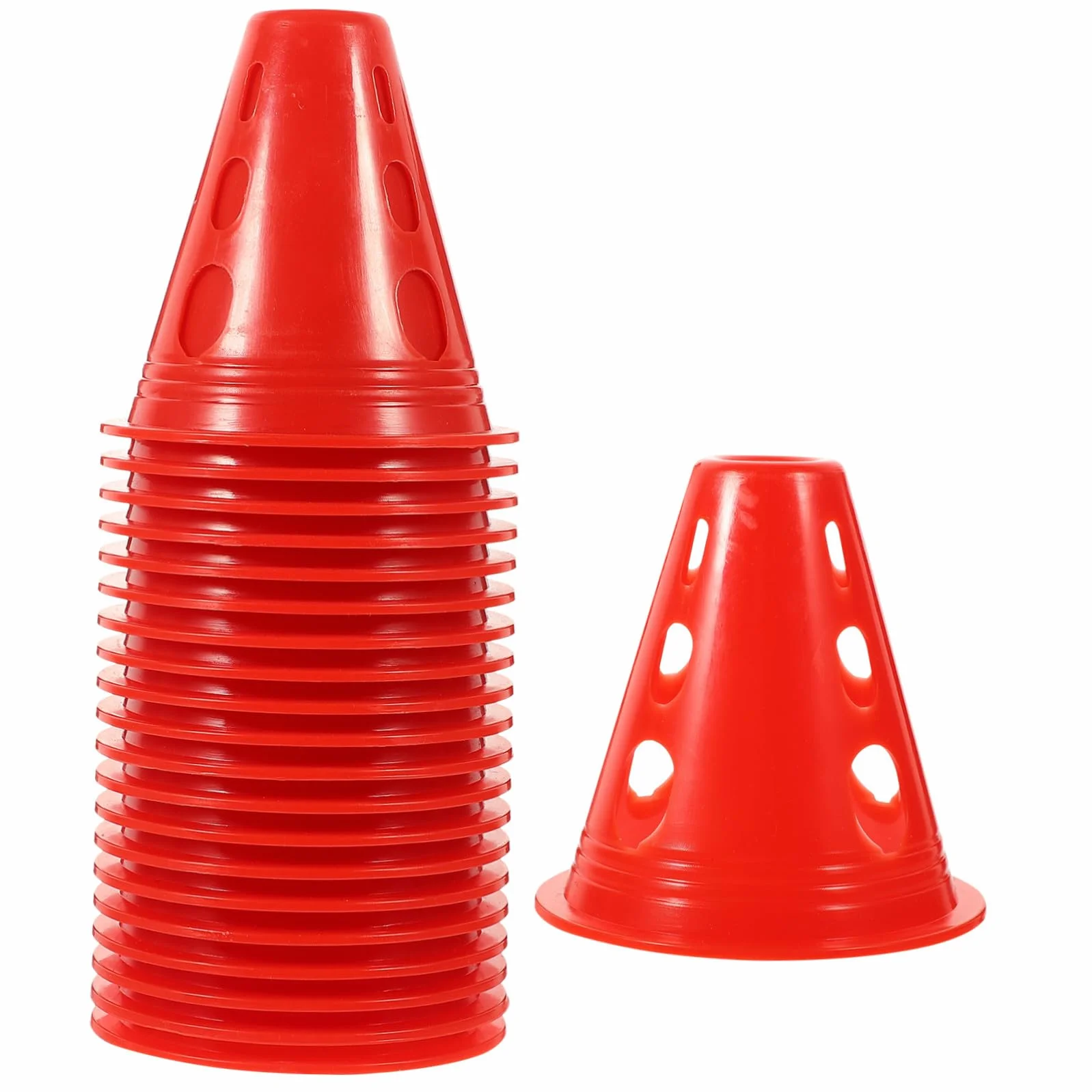 Mini Cônes d'Agilité Plastique Colorés pour Patinage à Roulettes - Lot de 20