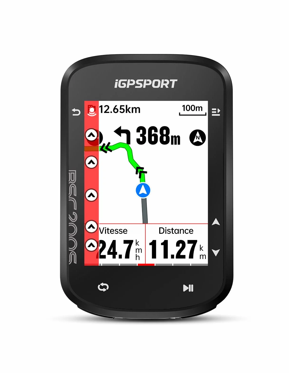 iGPSPORT BSC200S Compteur Velo GPS sans Fil 2.4" Écran Couleur Navigation Routière 100 Données