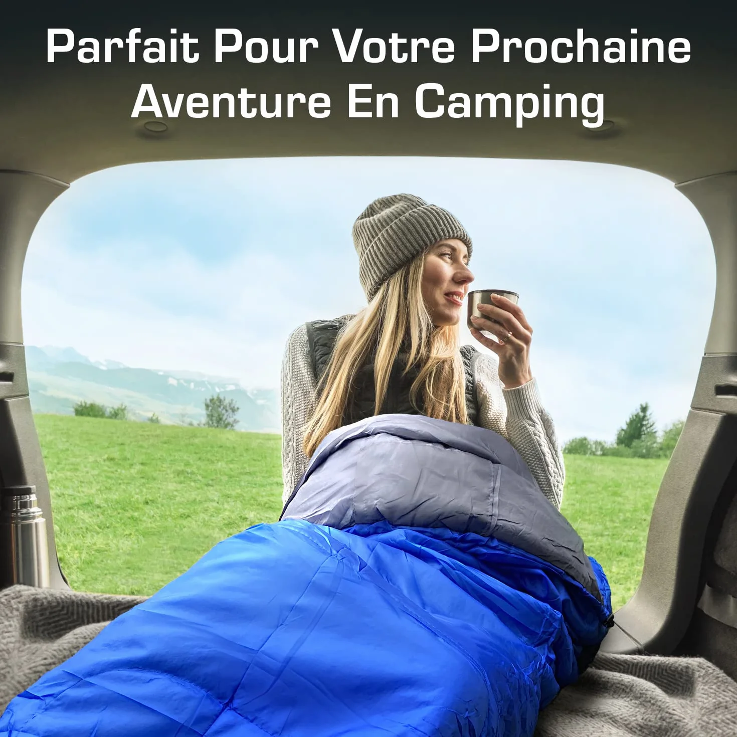 Active Era Sac de Couchage Sarcophage Professionnel 300GSM 3-4 Saisons Température Extrême Duvet Adulte Compact Camping Randonnée