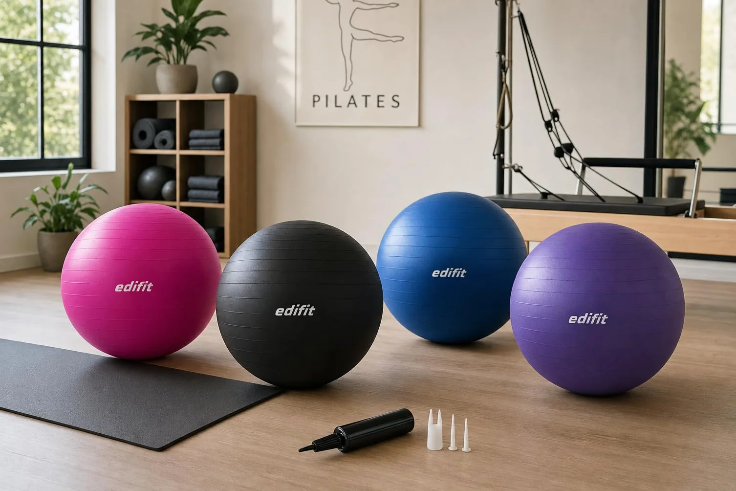 Ballon Grossesse Swiss Ball 55 65 75 cm Gonfleur Inclus Fitness Gym Pilates