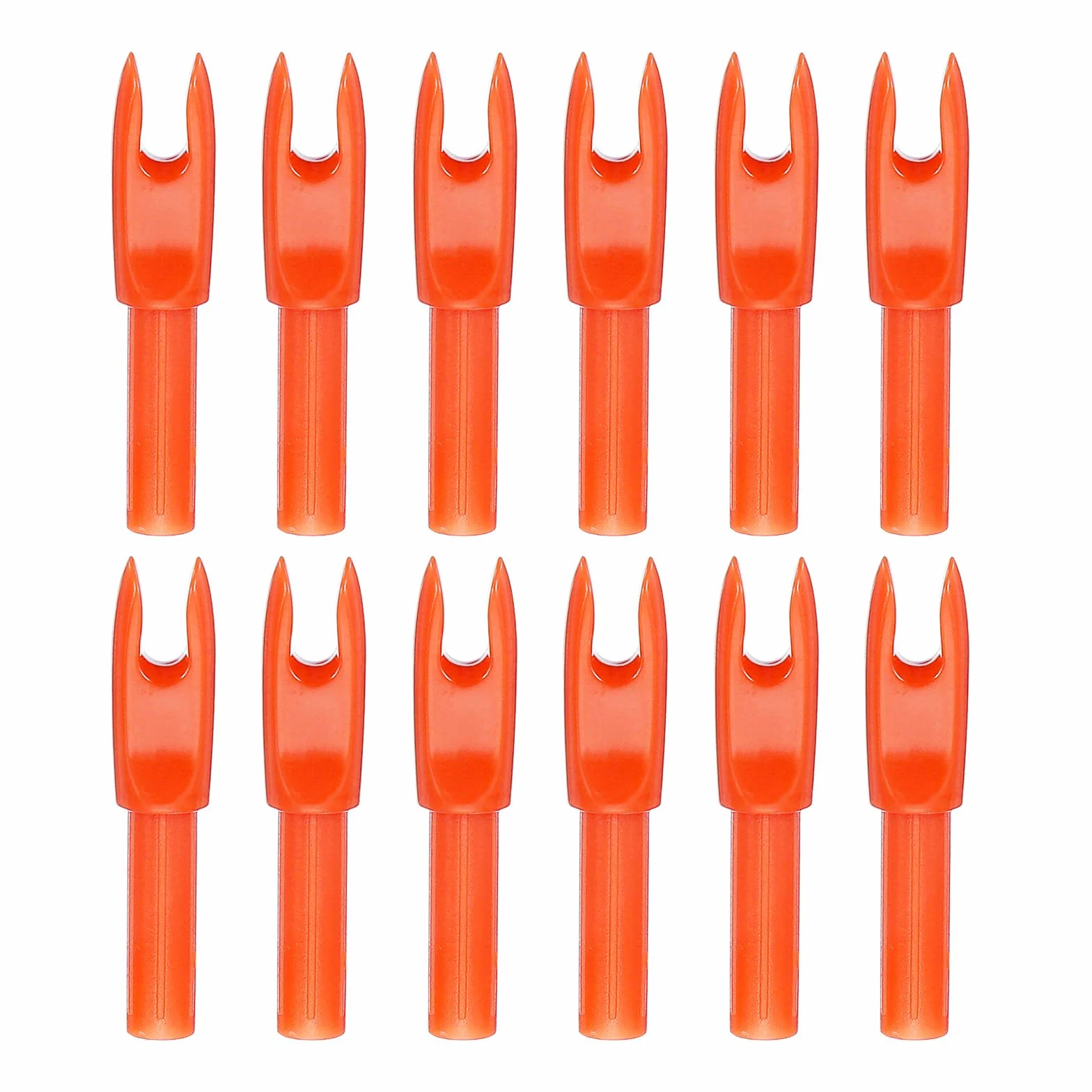 PATIKIL Nocks de Flèche Tir à l'arc 4.2mm 12 Pièces Orange