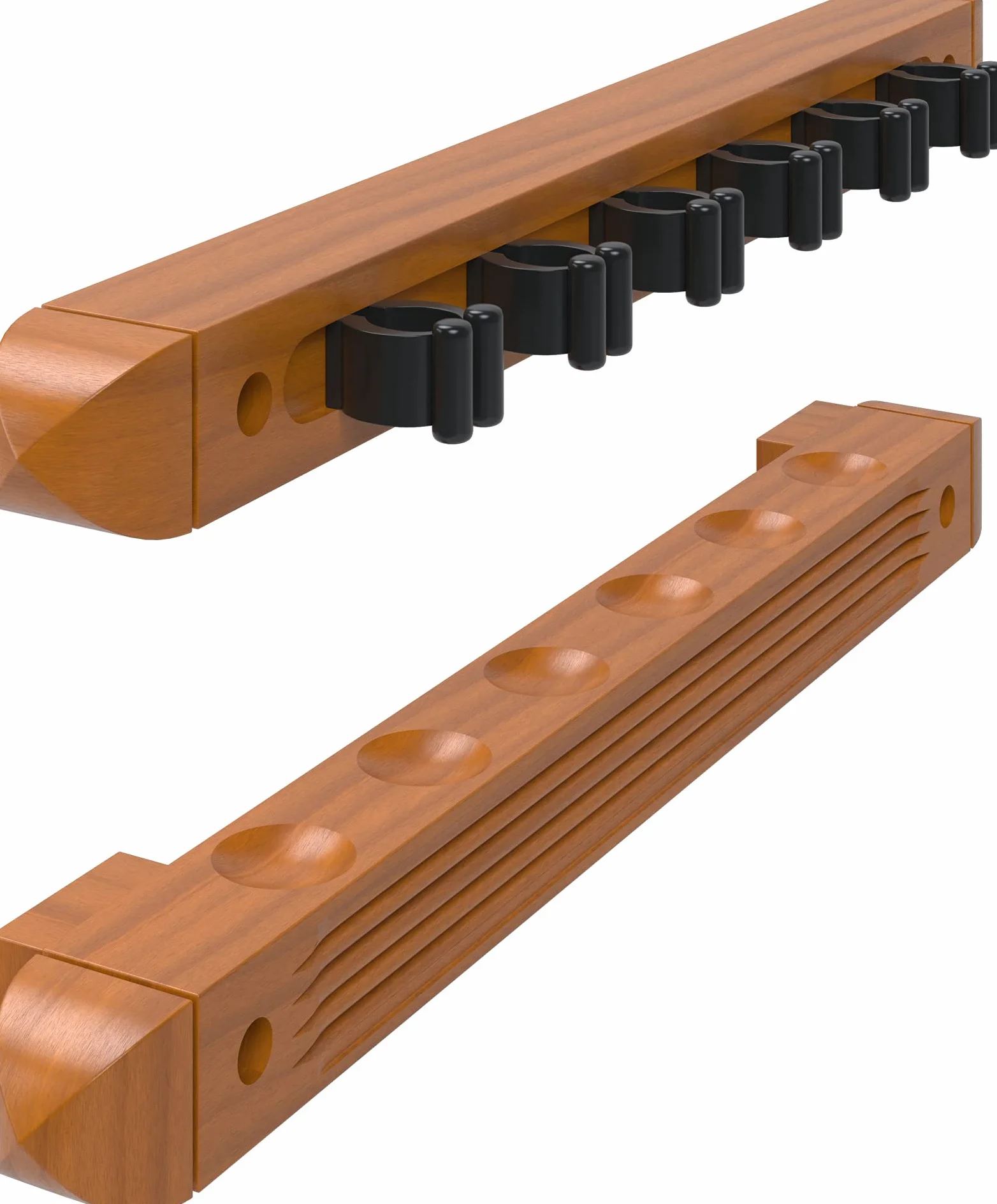Fat Cat Lot de 2 porte-queues de billard mural en bois dur