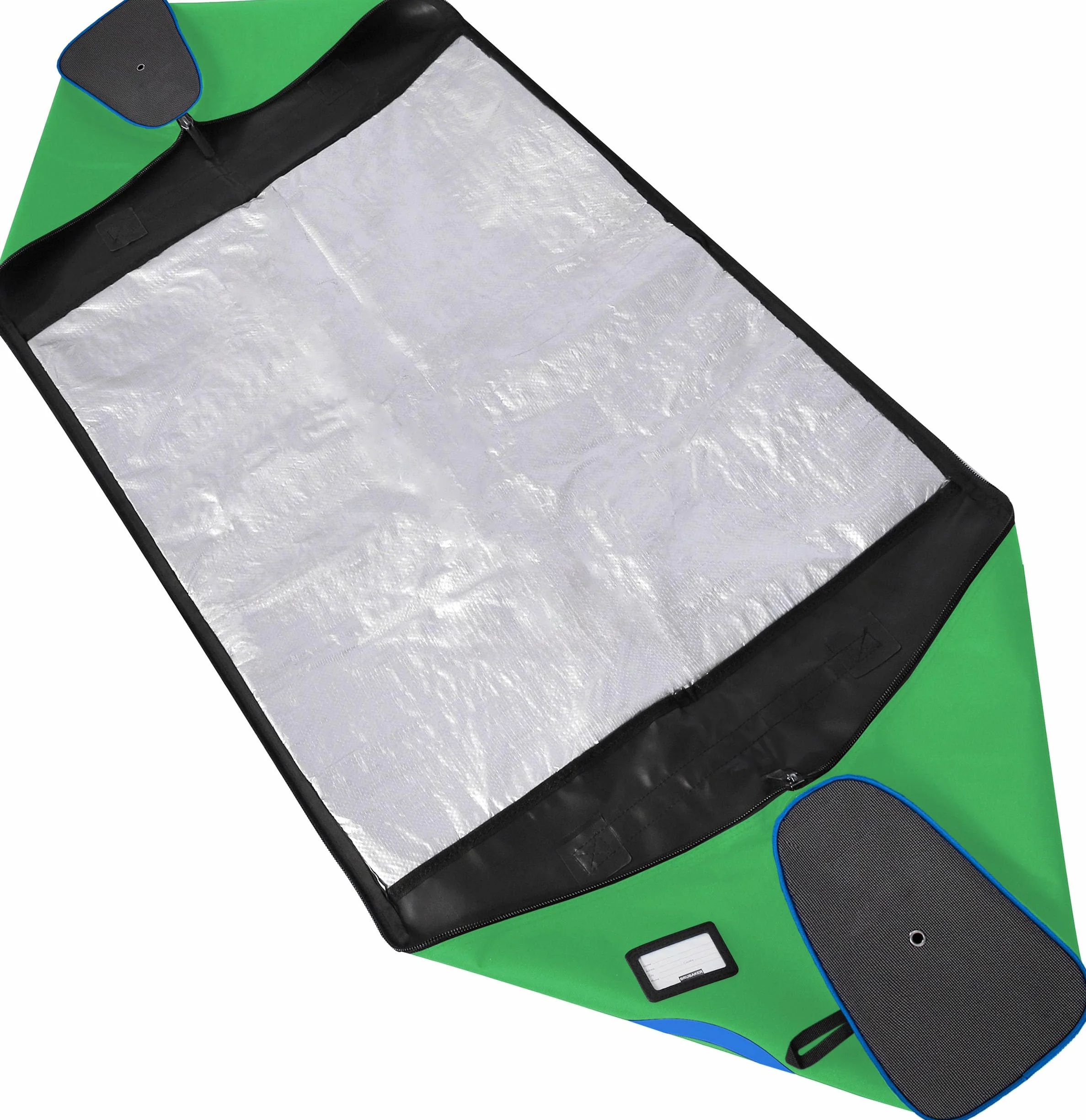 BRUBAKER Carver Champion Housse à Skis 1 Paire 190 cm Vert Bleu