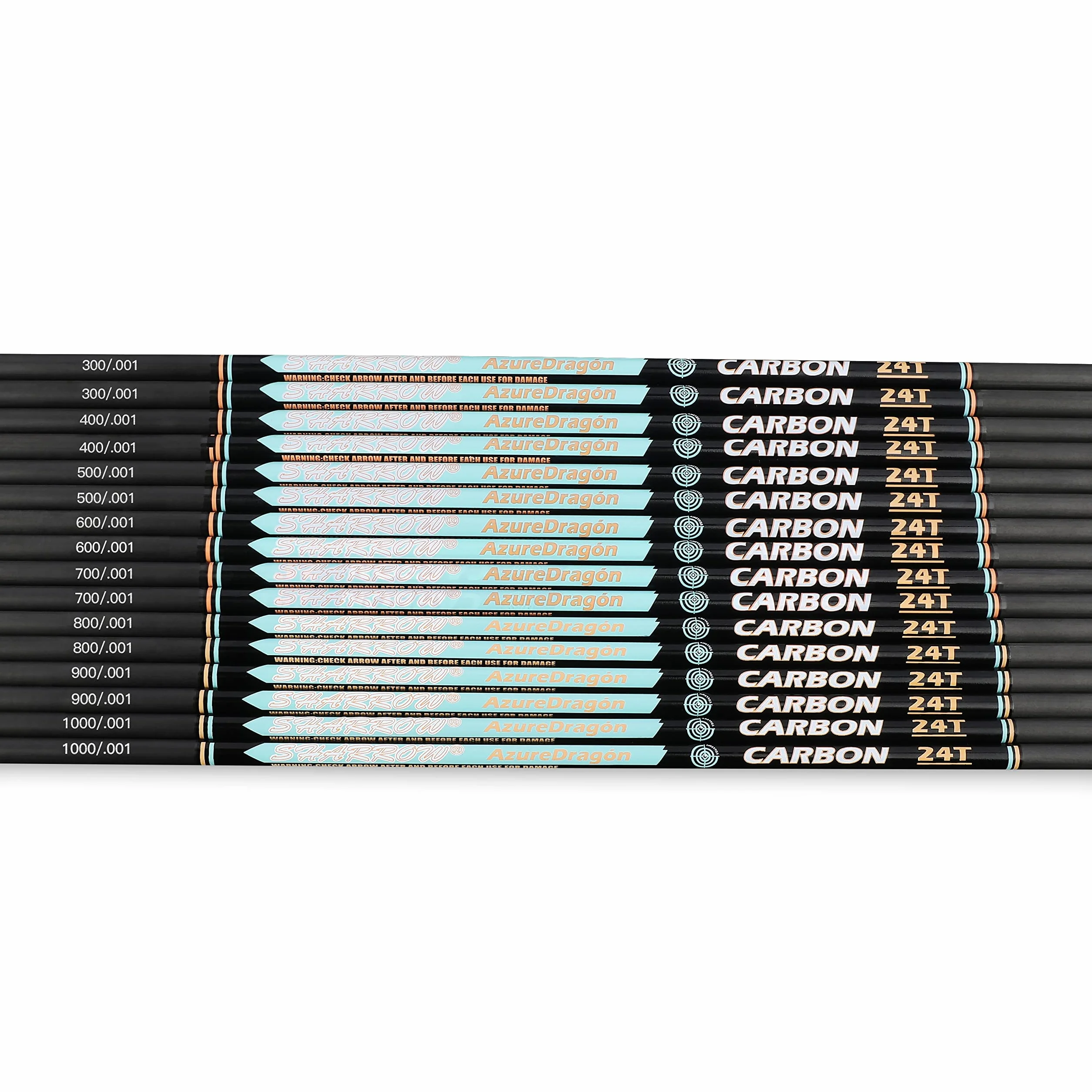 Arbres de Flèches en Carbone 32" ID 4.2mm Spine 300-1000 pour Tir à l'Arc à Poulies Arc Recourbé Chasse DIY 6/12 Paquet