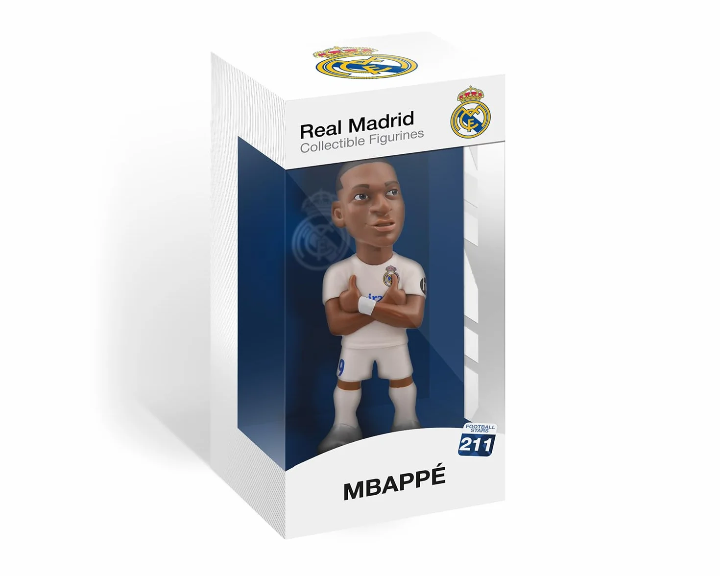 MINIX Figurine Mbappé Real Madrid 12 cm Collection Cadeau Enfants Adultes Fans Football