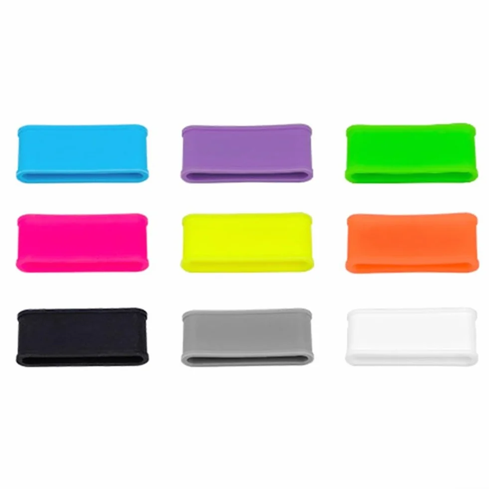 Lot de 9 anneaux de fixation en silicone pour raquette de pickleball Multicolore 5 cm