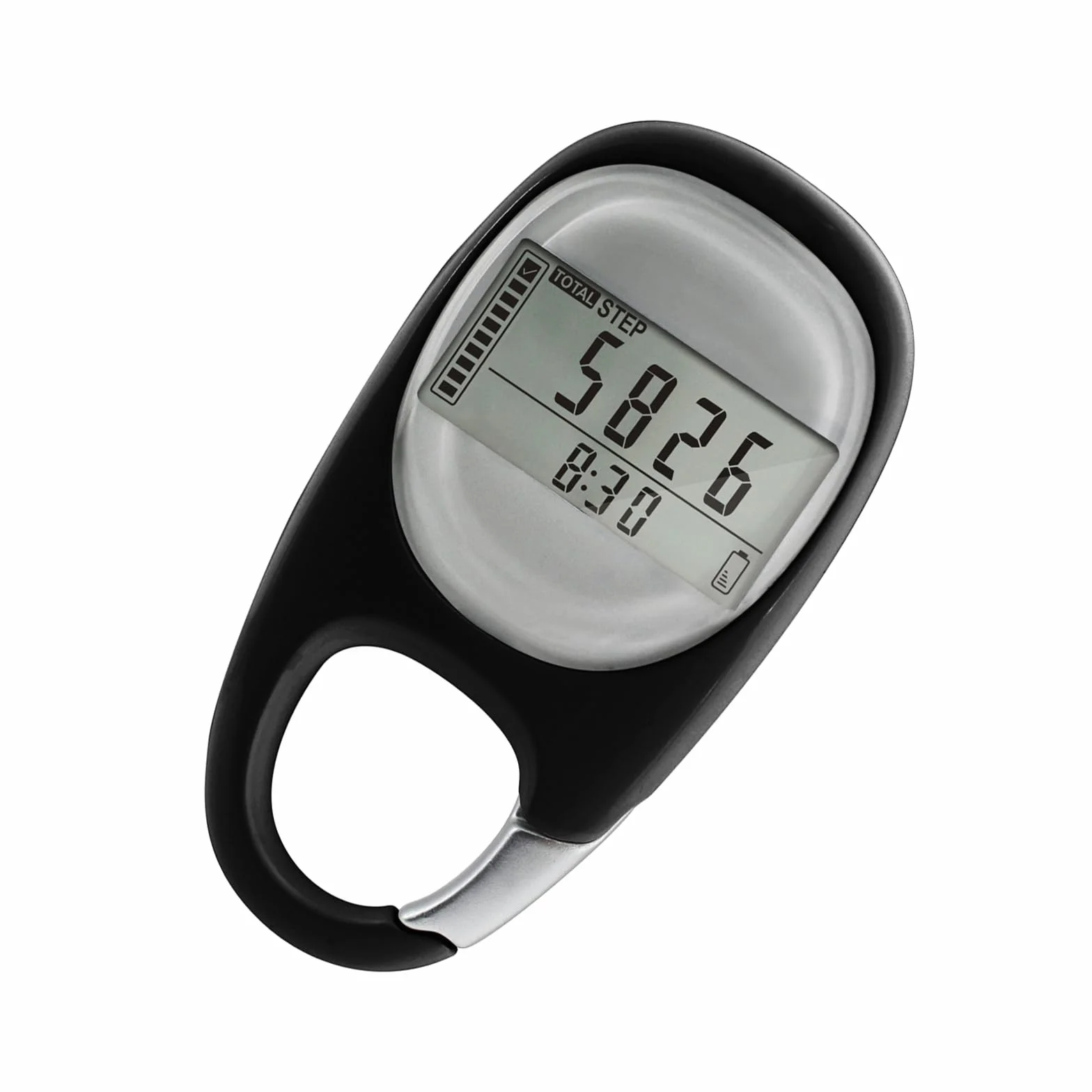 Podometre Marche 3D avec Affichage du Temps et Retroéclairage LED Compteur de Pas