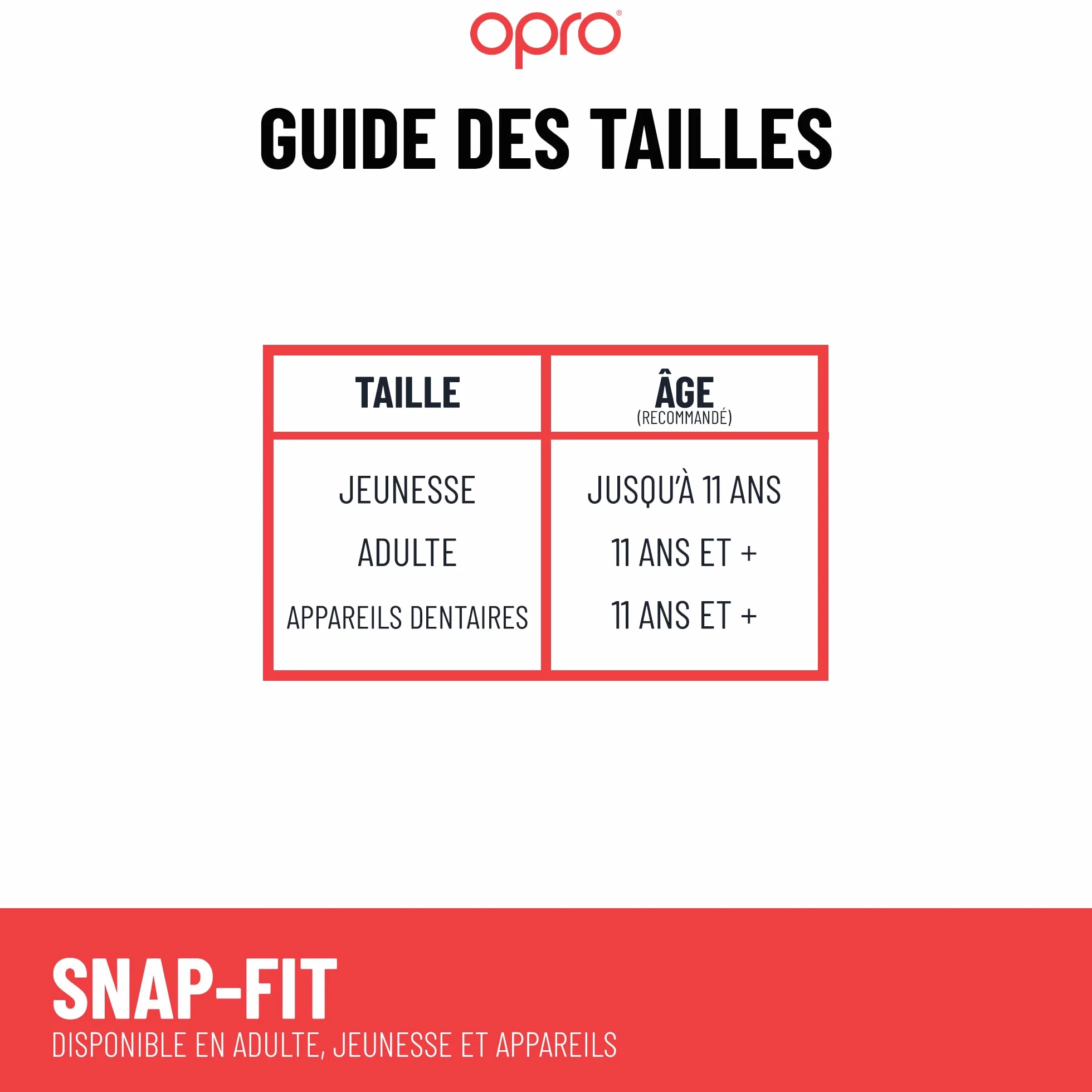 OPRO Protège-dents Snap-Fit Boxe MMA Rugby Hockey Adultes Enfants Antichoc