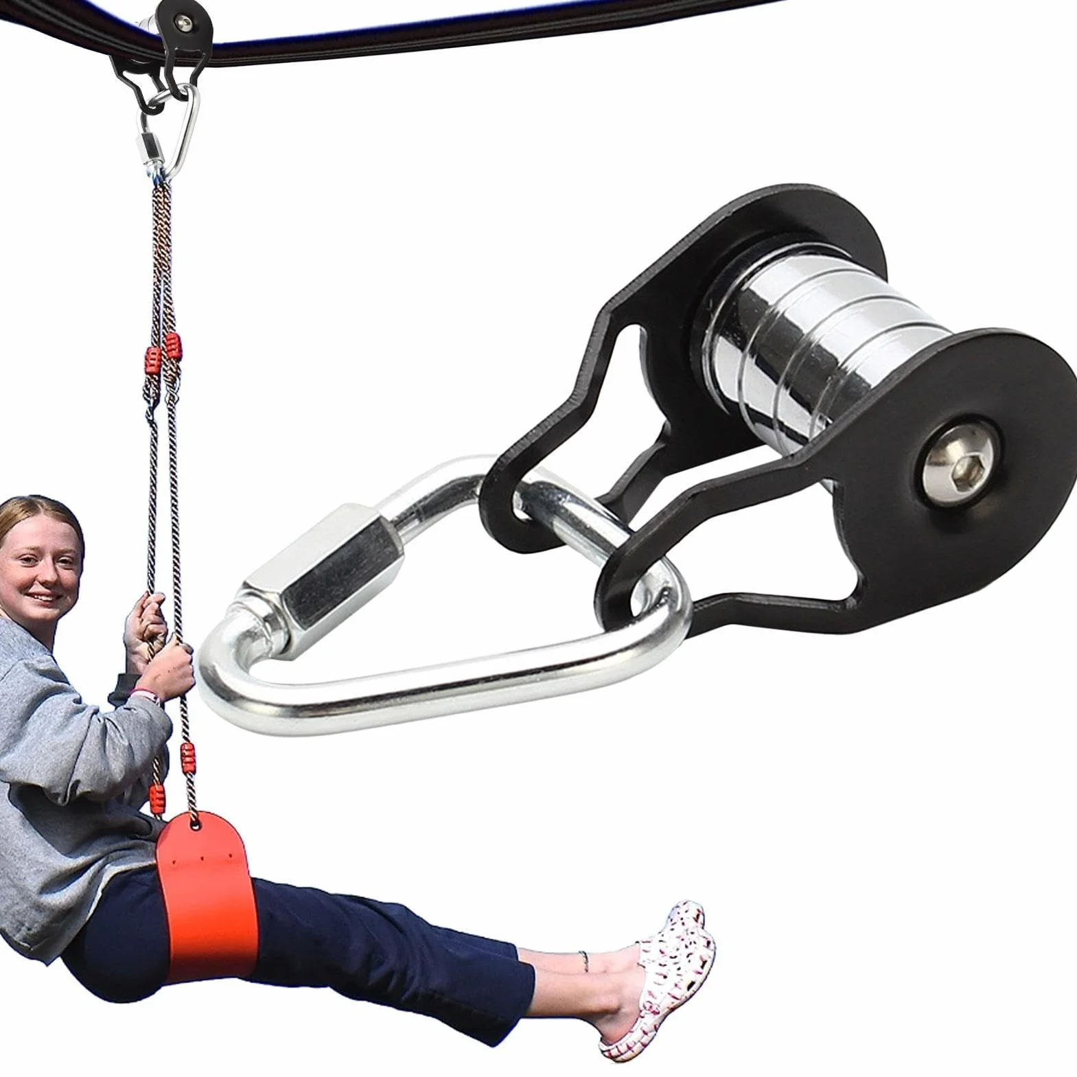 Poulie Slacklines Acier 200 Kg Multifonctionnelle