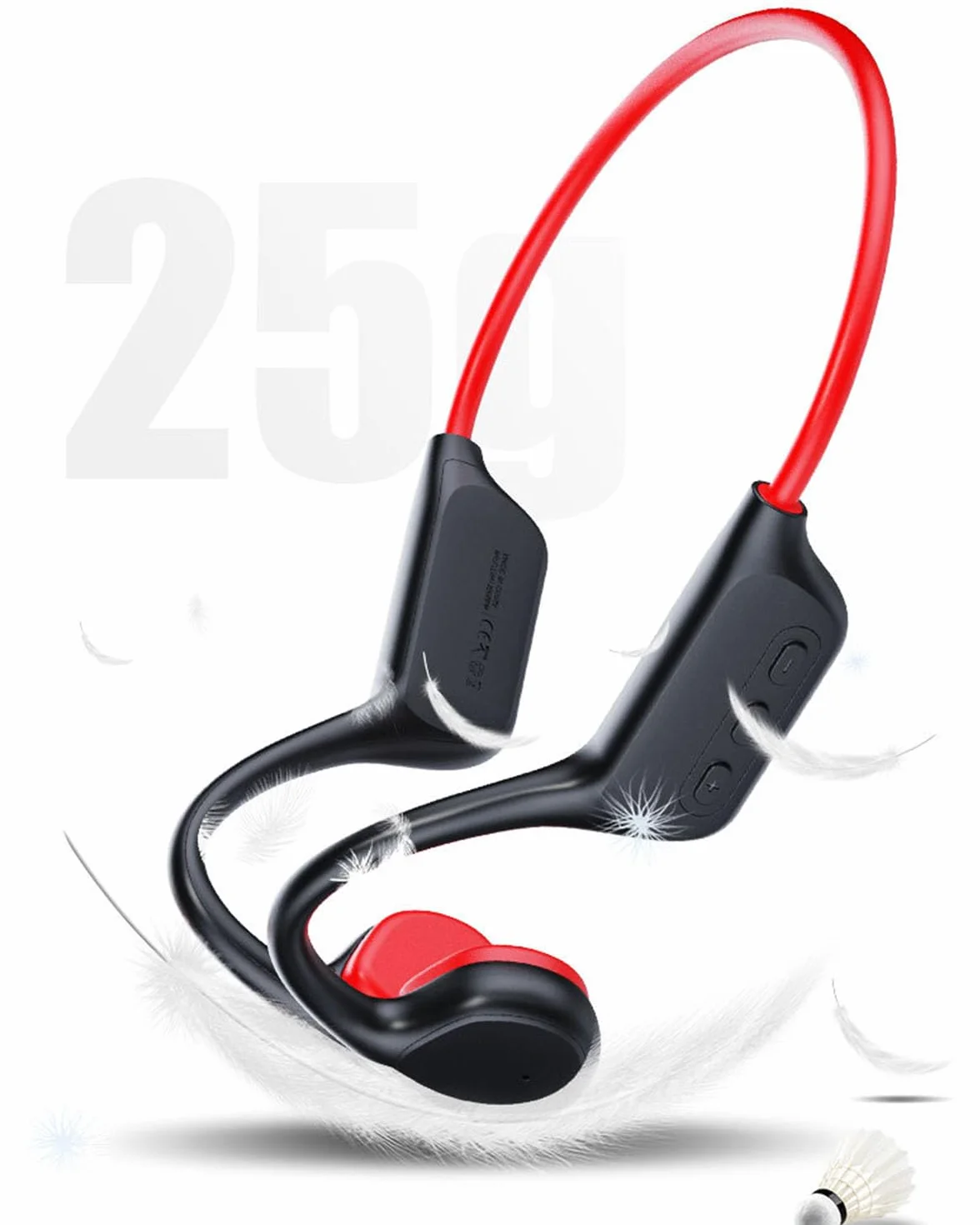 Casques à conduction osseuse IPX8 étanches natation mémoire 32G Bluetooth 5.3 sport microphone sans fil