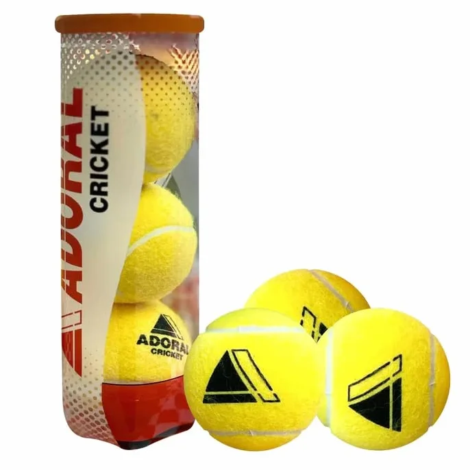 Adoral Shine Tapeball Lot de 3 balles de cricket