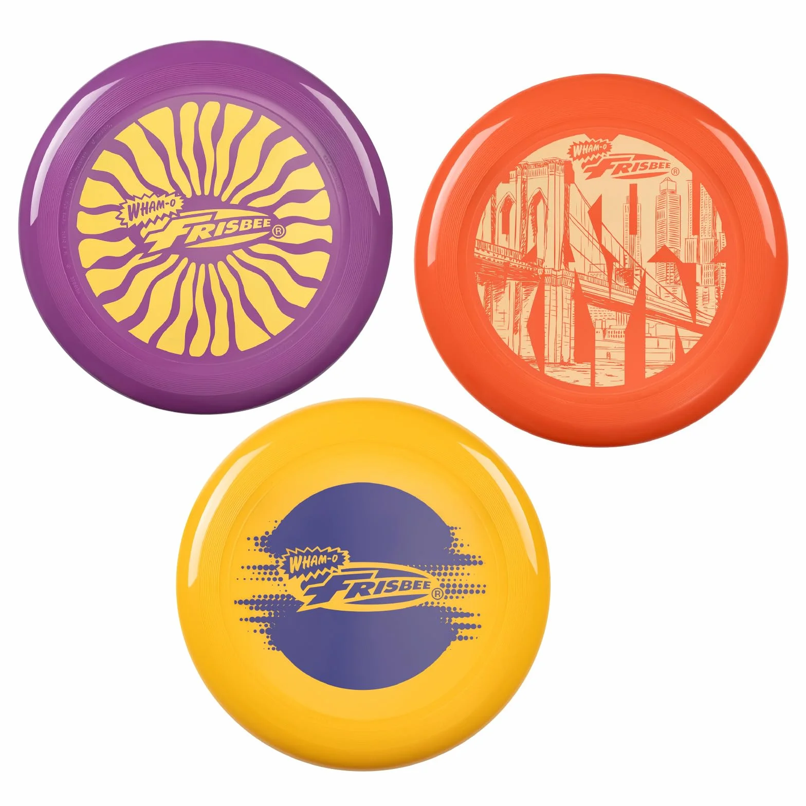 Wham-O Frisbee Cool Flyer Disque Volant 25.27cm Jouet Léger Enfants 5 Ans+ 130g