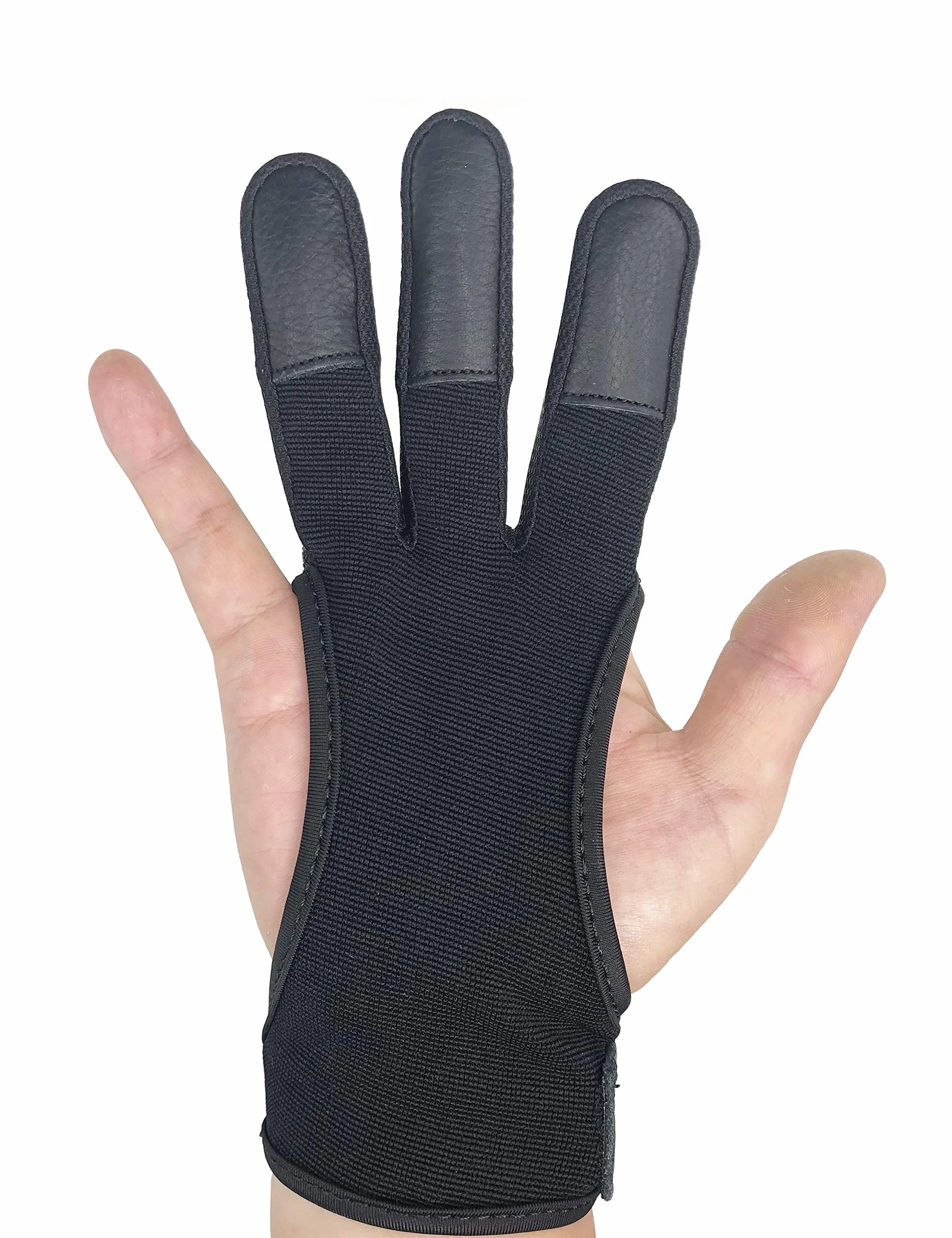 Gants de tir à l'arc à 3 doigts pour enfants adolescents adultes
