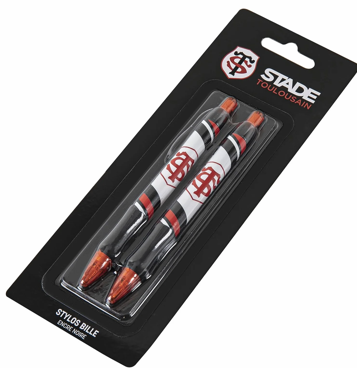 STADE TOULOUSAIN 2 x Stylo bille Collection officielle Toulouse Rugby