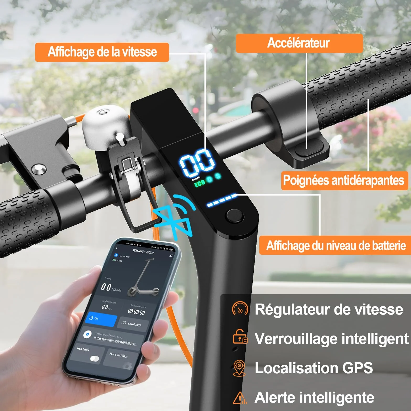 TODIMART T3 Trottinette Electrique Adulte 350W 25KM/H 35KM Batterie 36V 7.8Ah Pliable